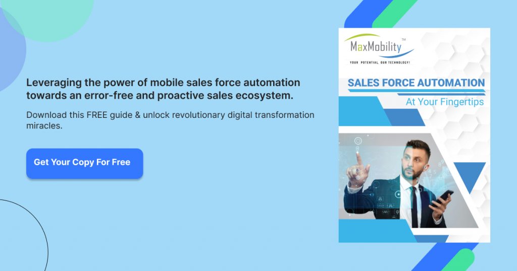 Leveraging the power of mobile sales force automation